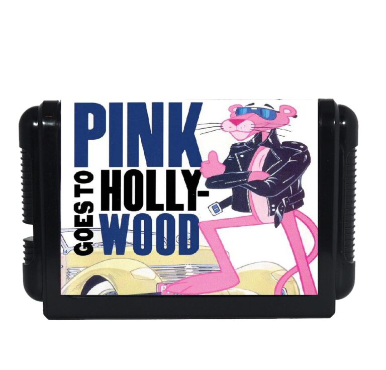 Pantera Rosa Pink Goes to Hollywood | Cartucho Compatible Sega 16 Bits