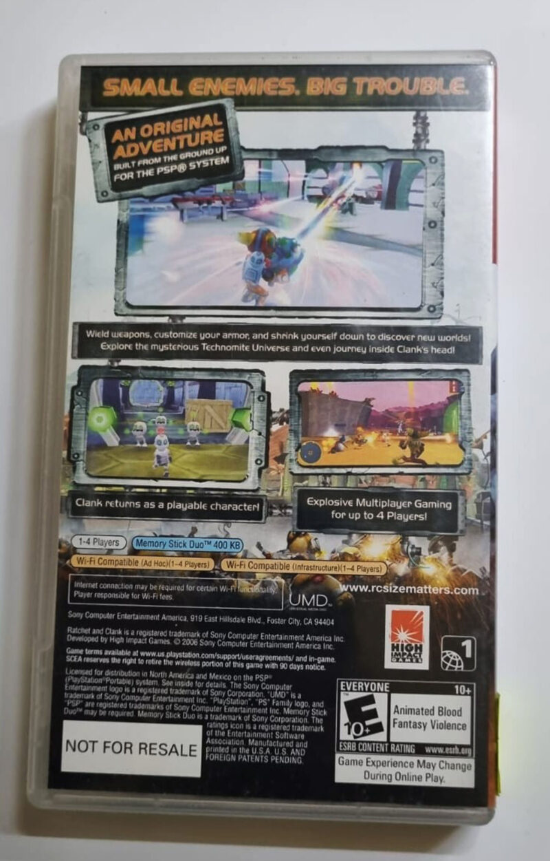 Ratchet & Clank Size Matters PsP Museum Games