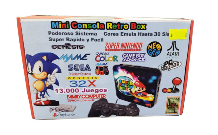 Consola Mini Retro Tv Box 25.000 Juegos + Tv Box (30 Sistemas De Atari Hasta Playstation 1)