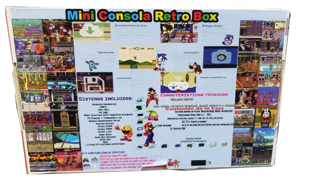 Consola Mini Retro Tv Box 25.000 Juegos + Tv Box (30 Sistemas De Atari ...