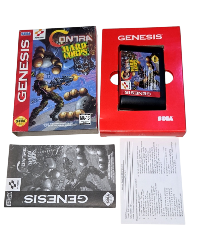 Contra Hard Corps | Sega Genesis Original Completo (CIB)