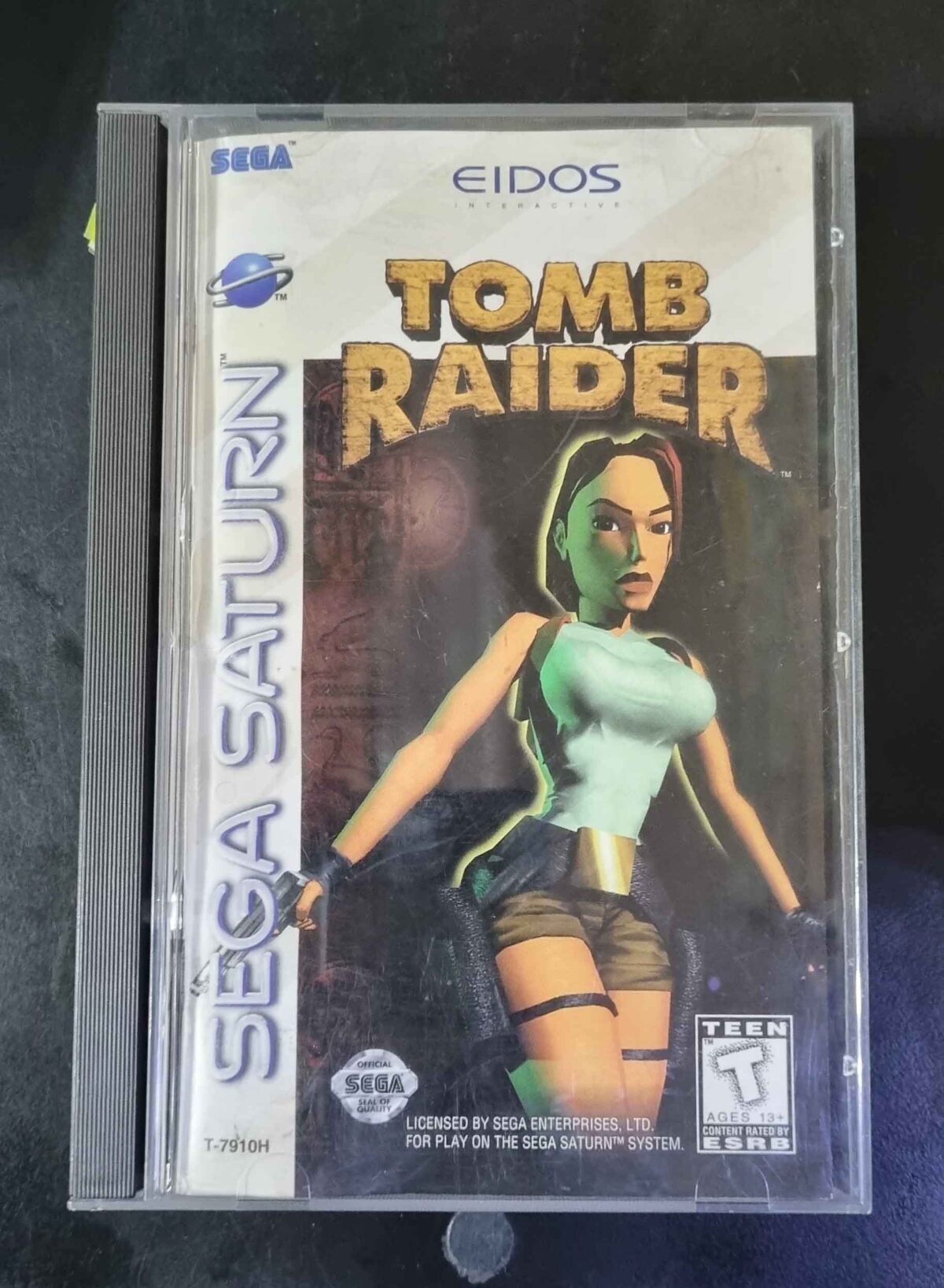 Sega Saturn - Tomb Raider - Jeu Complet, Boîtier Cassé, Bon état
