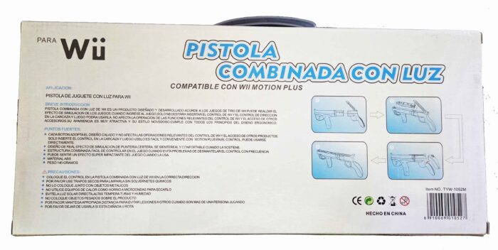 Pistola Light Gun Combinada Para Wii - Imagen 2