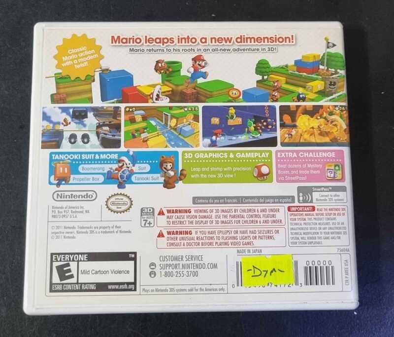 Super Mario 3d Land | Nintendo 3ds – Museum Games