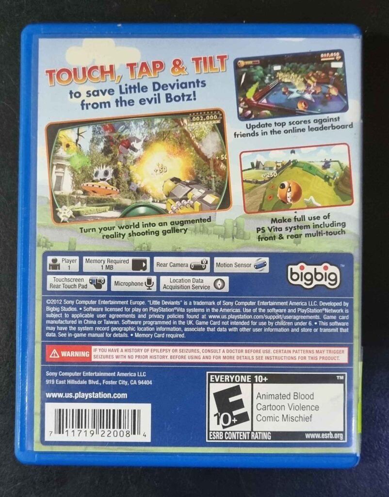 Jeu LITTLE DEVIANTS - Version Promo PS VITA - Édition Limitée Presse
