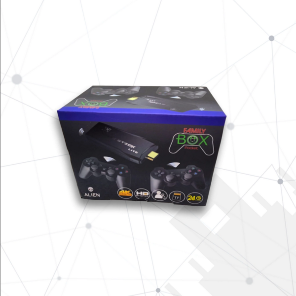 Consola Retro Game Stick Con 20.000+ Juegos Y 2 Mandos Inalámbricos – 4K HDMI, Plug & Play Para TV