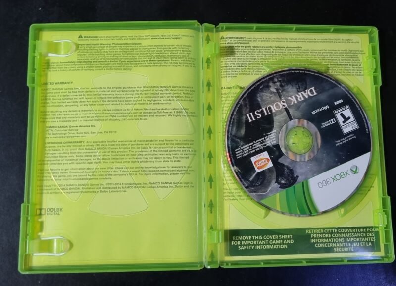Jeu Dark Souls II Pour Xbox 360 - Version Française, Disque En Très Bon état, Vendeur Professionnel