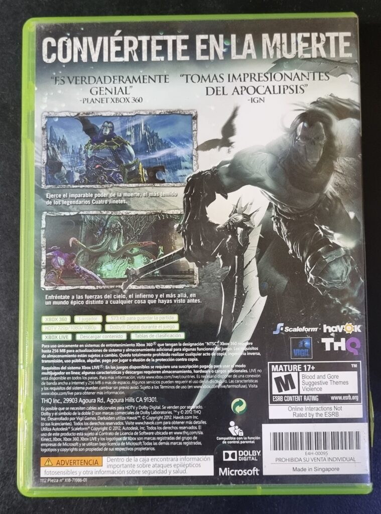 Darksiders II XBOX 360 (Gebraucht) in Olten für CHF 7 - mit Lieferung