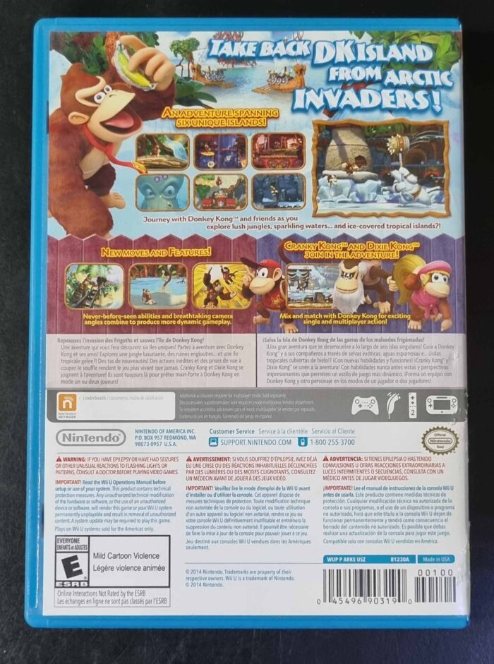 Donkey Kong Country Tropical Freeze | Wii U (Usa) - Imagen 2
