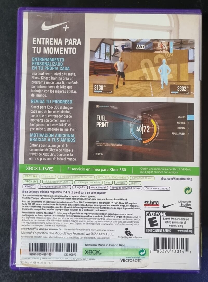 nike kinect training xbox 360