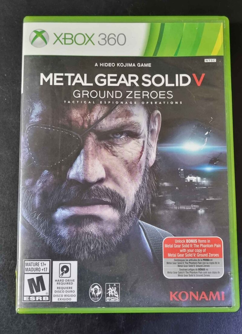 Metal Gears Solid V ground zeroes Xbox 360 - Jeux vidéo