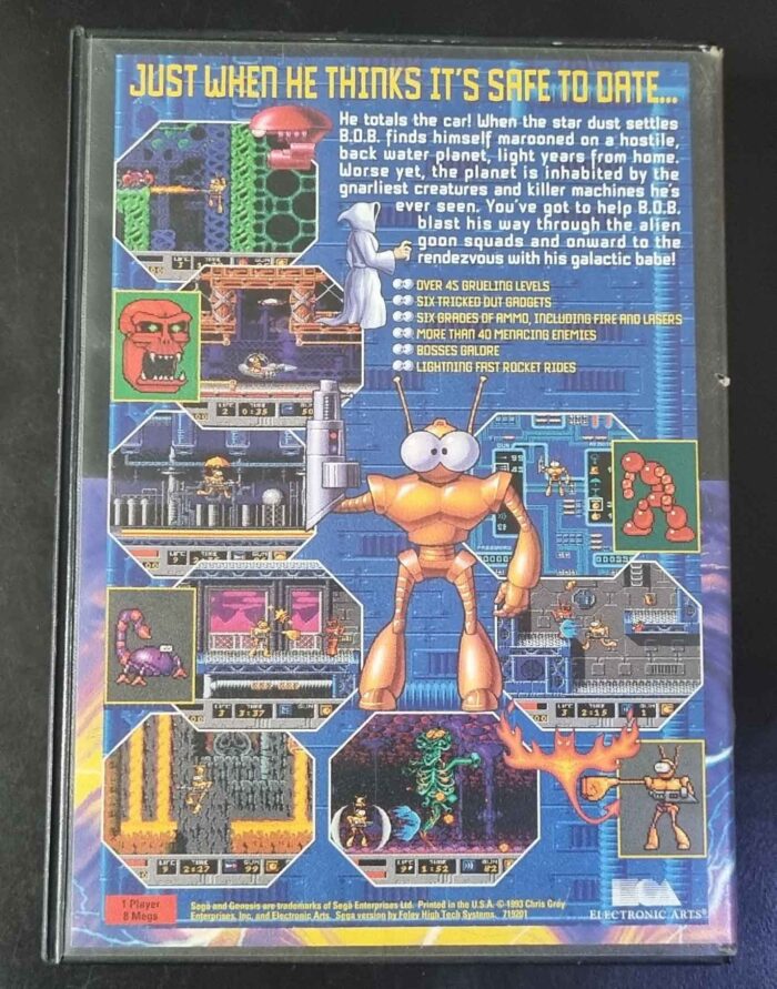 B.O.B. | Sega Genesis Original (cib) - Imagen 3