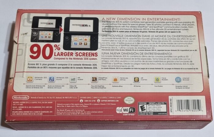 Nintendo 3ds Xl Red/Black Consola Portatil En Caja - Imagen 5