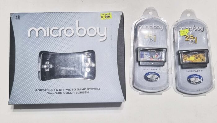 Consola Microboy Portatil 50 juegos + 2 cartuchos