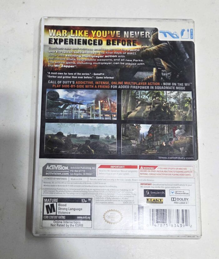 Call of Duty World at War | Wii - Imagen 3