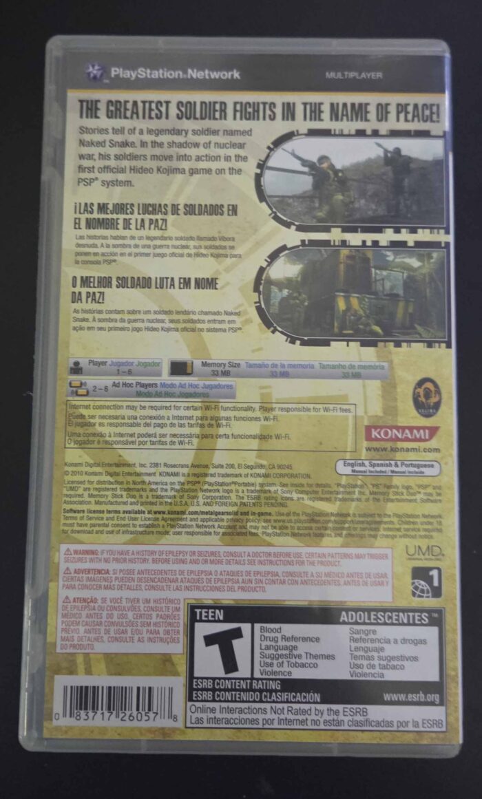 Metal Gear Solid Peace Walker | PsP - Imagen 3