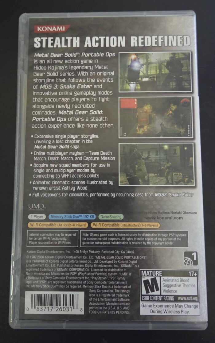 Metal Gear Solid Portable Ops | PsP - Imagen 3