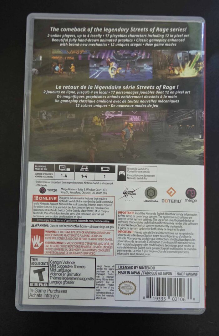 Street Of Rage 4 Anniversary Edition | Nintendo Switch - Imagen 3