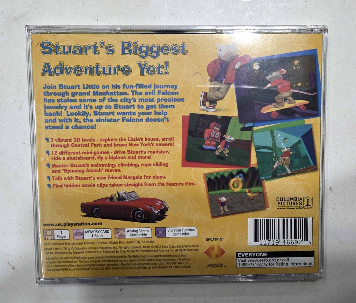 Jeu Stuart Little 2 Greatest Hits Sur PlayStation – Avec Manuel, Bon état, Envoi Gratuit