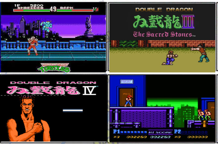 4 In 1 | FK-1020 / Double Dragon 2 – Tmnt Fighter– y mas | Cartucho Compatible Family Game - Imagen 2