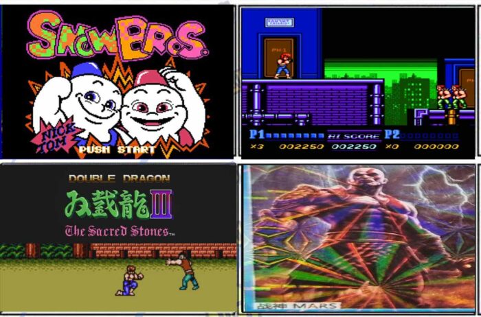 4 In 1 Yh-8038 / Snowbros-Double Dragon 3-Double Dragon 2 -Snowbros -Mars | Cartucho Compatible Family Game - Imagen 2