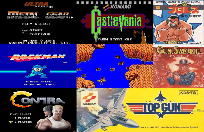 8 in 1 Castlevania – Metal Gear – Rockman – Legendary Wings – GunSmoke – Contra – Top Gun – Pro Wrestling | Cartucho Compatible Family Game - Imagen 2