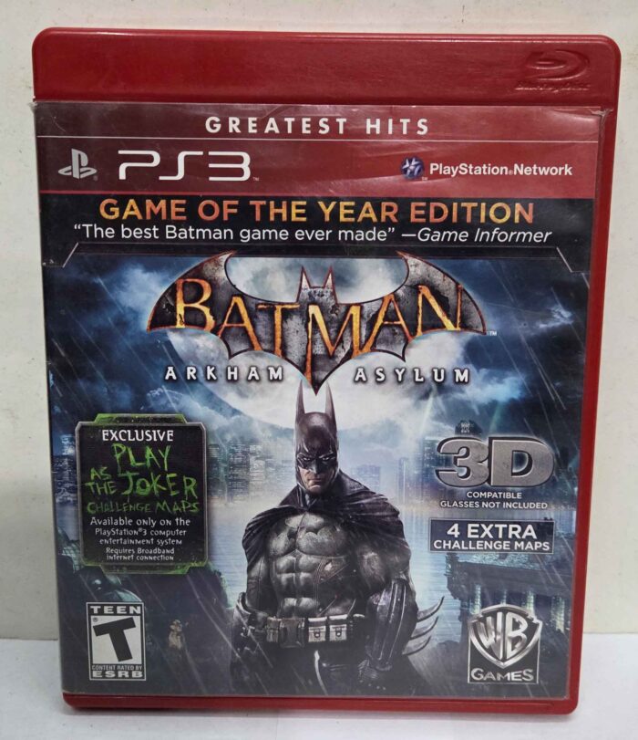 Batman Arkham Asylum Goty | PS3