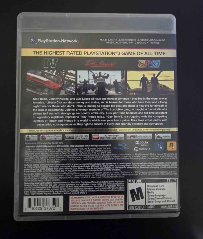 Grand Theft Auto IV Episodes Liberty City The Complete edition | PS3 - Imagen 2