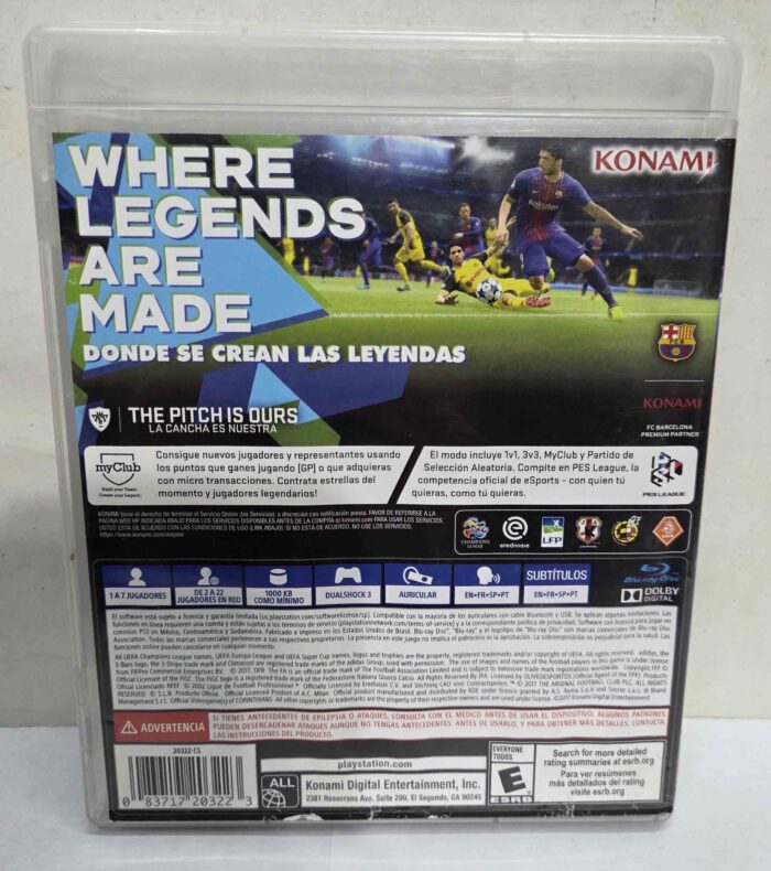 Pro Evolution Soccer 2018 | PS3 - Imagen 2