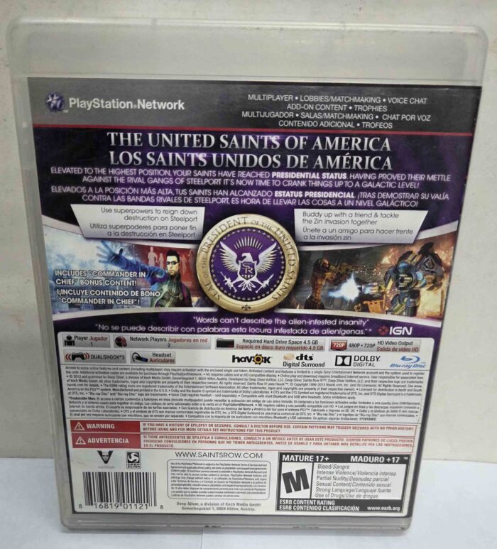 Saints Row IV Edicion comando en Jefe | PS3 - Imagen 2