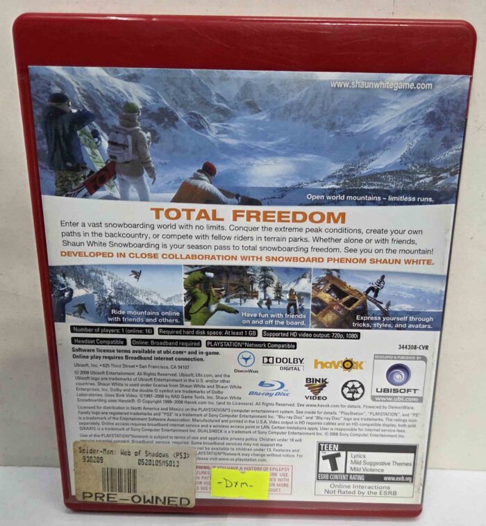 Shaun White Snowboarding | PS3 - Imagen 2
