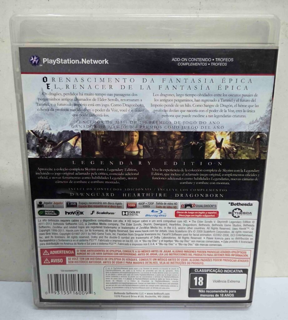 The Elder Scrolls V Skyrim Legendary Edition | PS3 – Museum Games