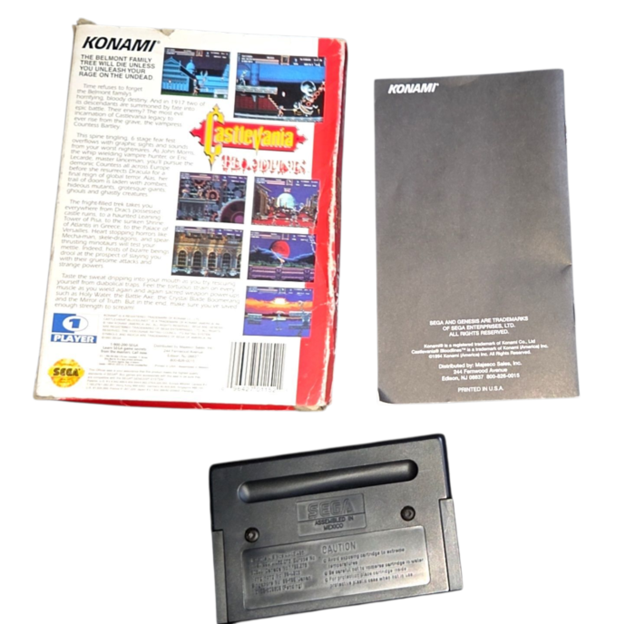 Castlevania Bloodlines / Sega Genesis Original / Completo CIB - Imagen 2