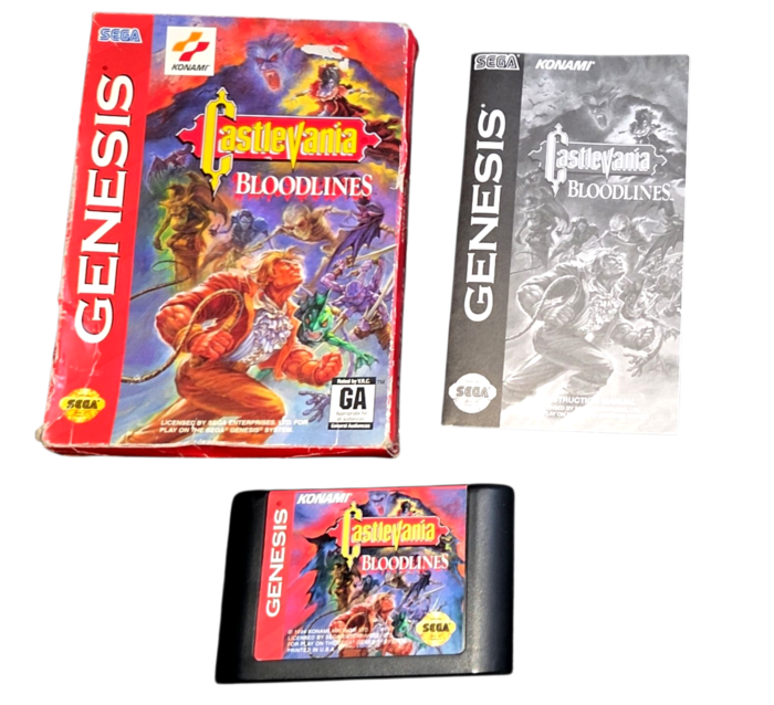 Castlevania Bloodlines / Sega Genesis Original / Completo CIB