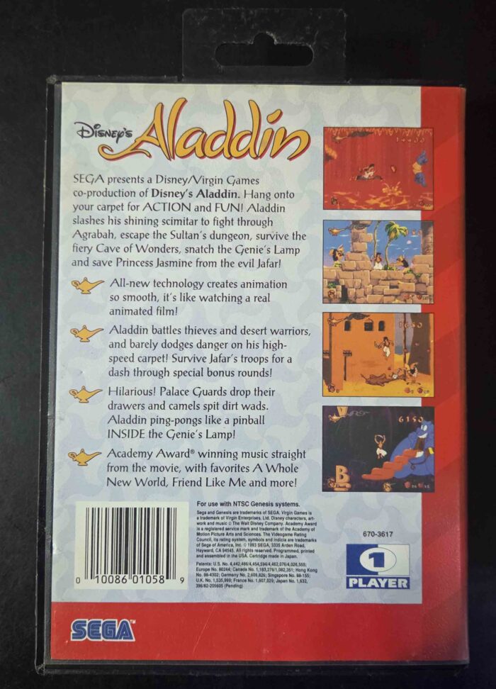 Aladdin | Sega Genesis Original - Imagen 2