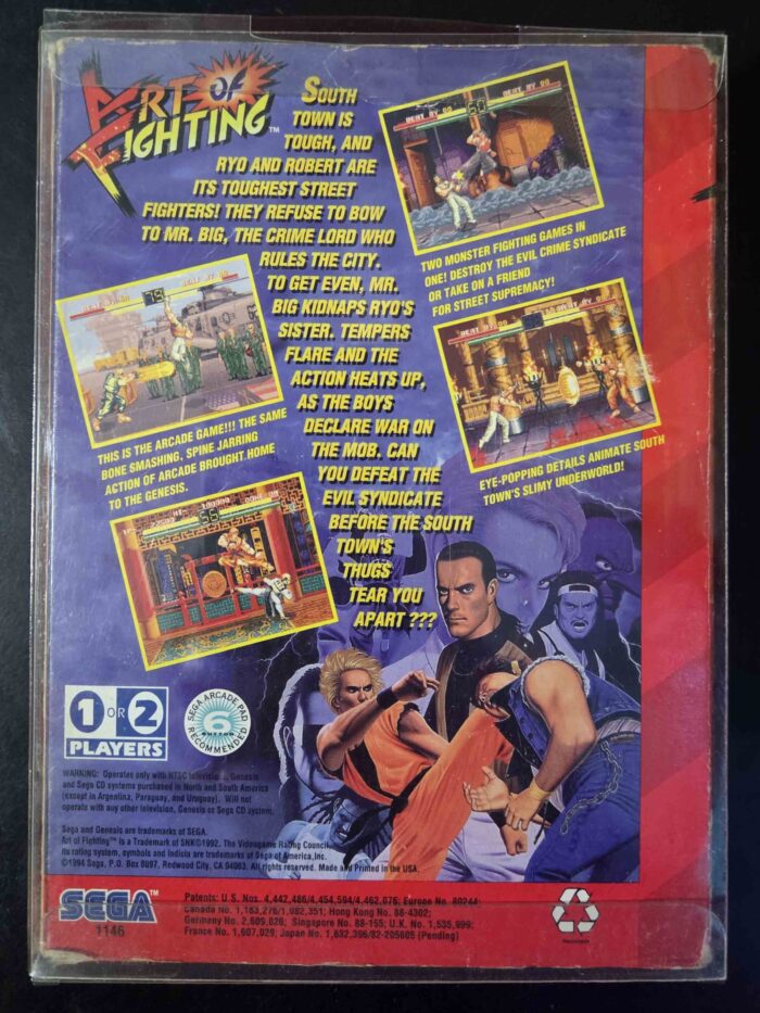 Art of Fighting | Sega Genesis Original - Imagen 2