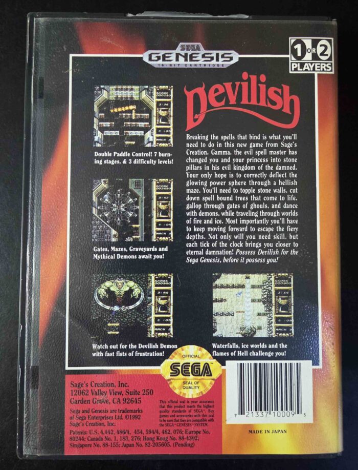 Devilish | Sega Genesis Original - Imagen 2