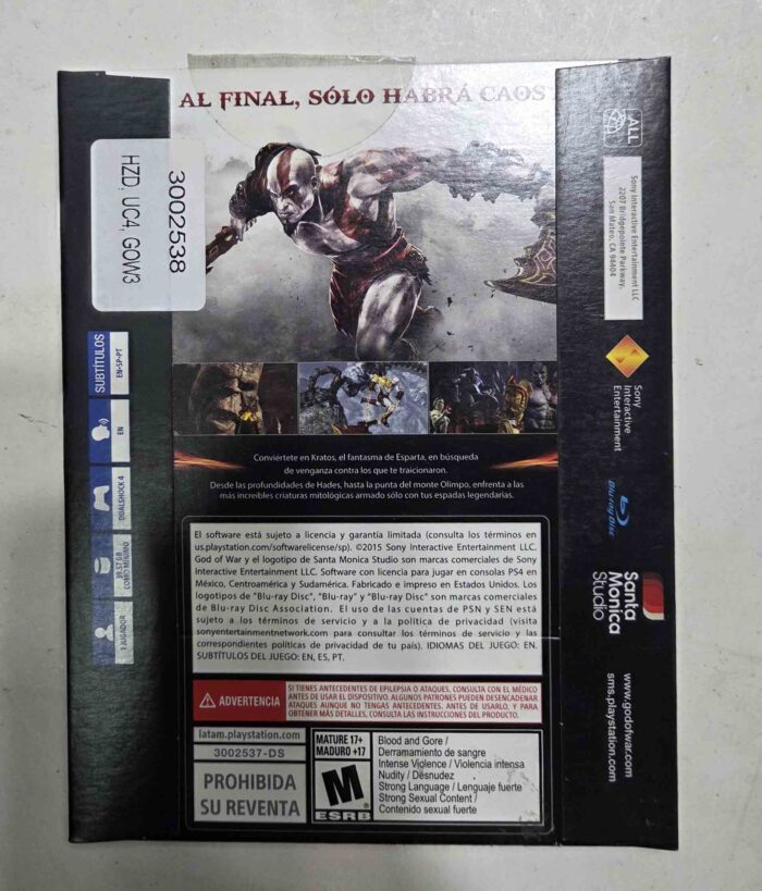 God of War 3 Remastered (carton) | PS4 - Imagen 2