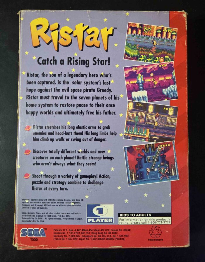 Ristar | Sega Genesis Original - Imagen 2