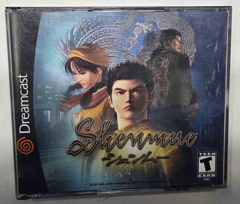 Jaquette Arrière Seule Pour Jeu Shenmue Sur Sega Dreamcast - Très Bon état, Collector