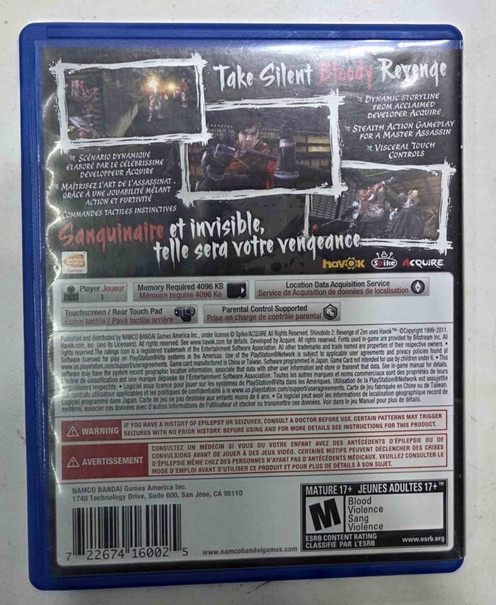 Shinobido 2 Revenge of Zen | PS Vita - Imagen 2