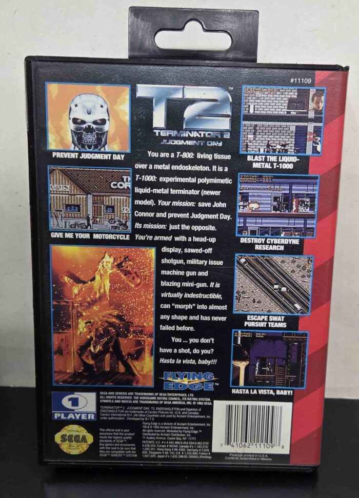 Terminator 2 Judgment Day | Sega Genesis Original - Imagen 2