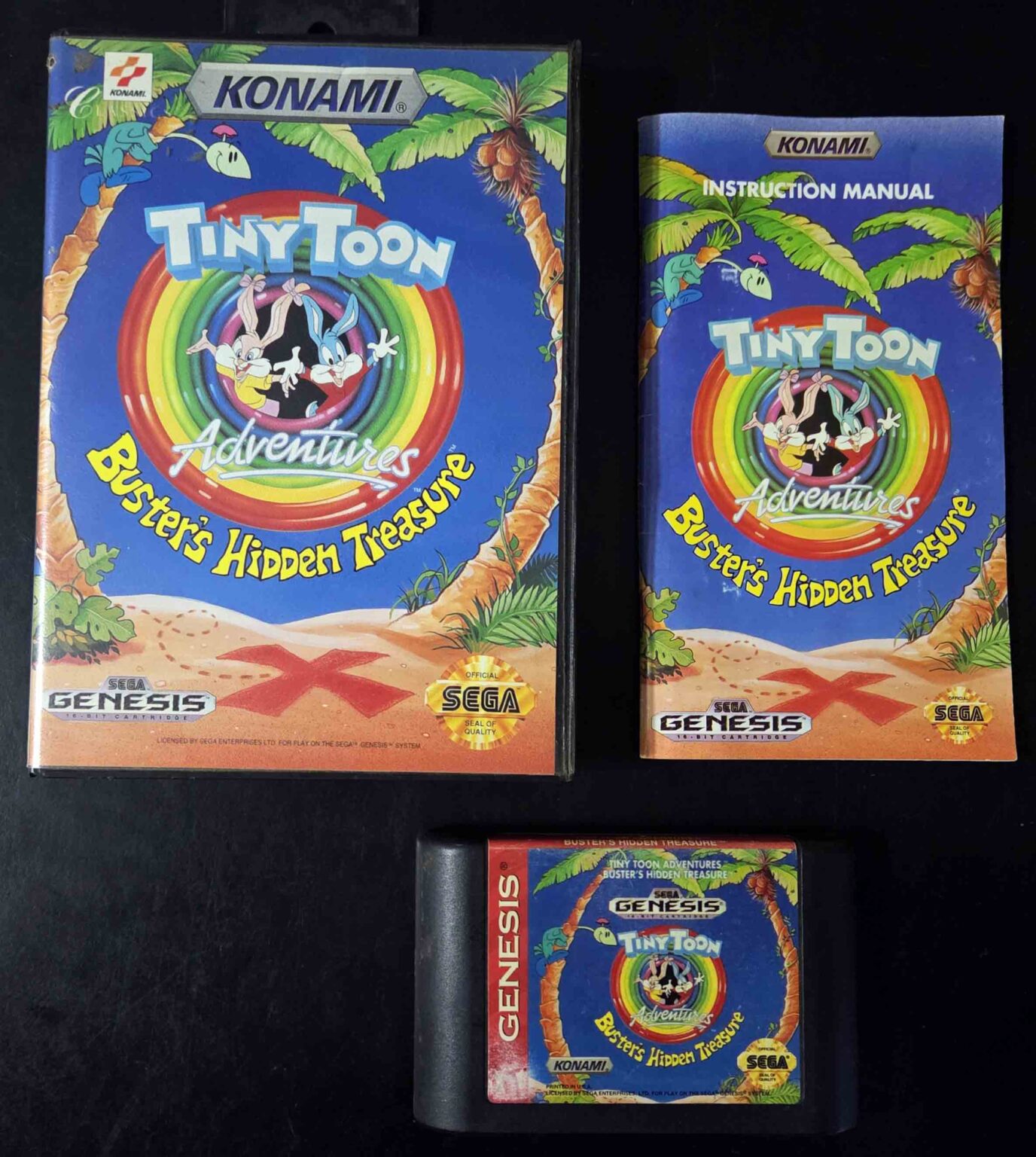 Tiny Toon Adventures Buster’s Hidden Treasure | Sega Genesis Original ...