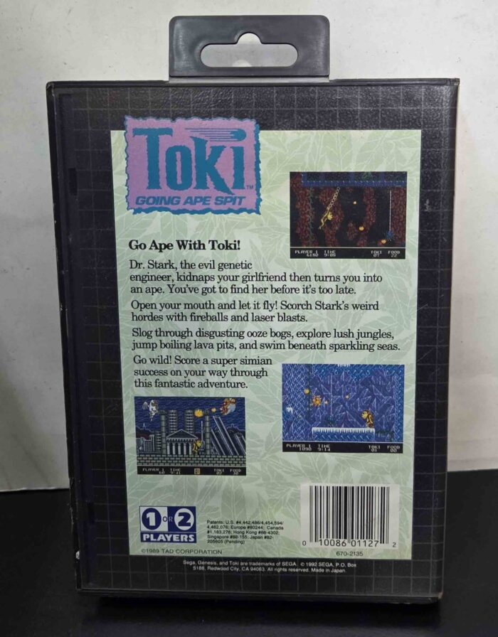 Toki | Sega Genesis Original - Imagen 2