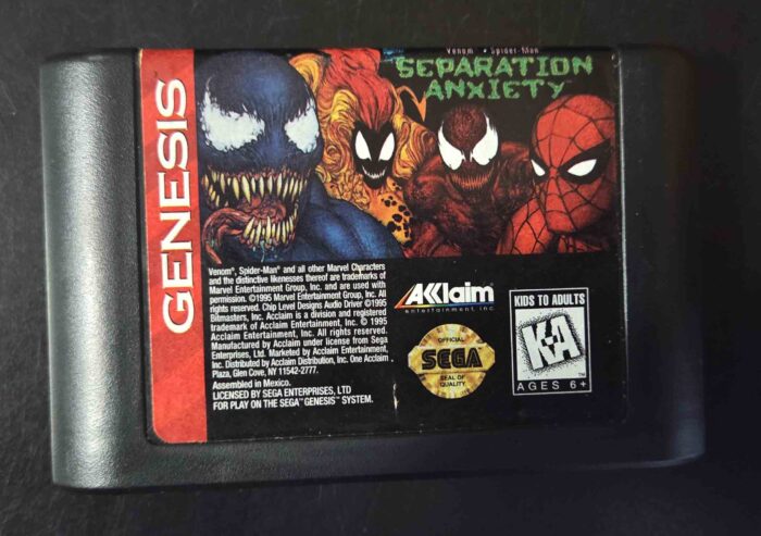 Venom Spider-Man Separation Anxiety | Sega Genesis Original - Imagen 2