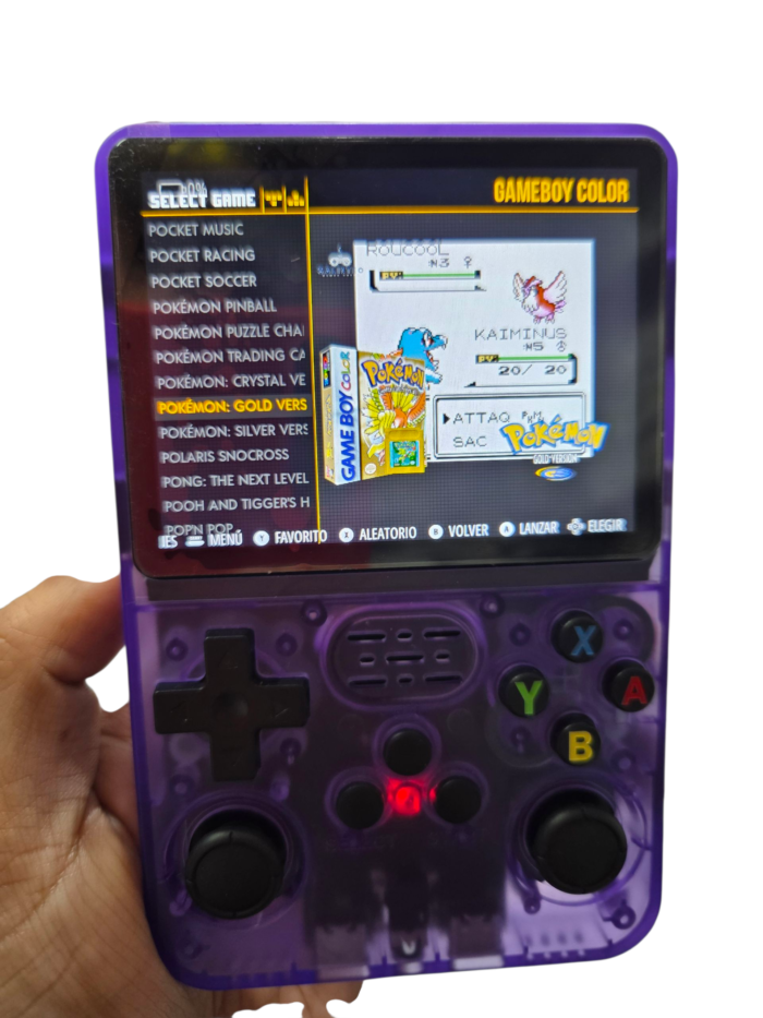 Consola Portátil R36s Mas De 14.000 Juegos Emula mas de 30 Consolas Edicion 2025 Violeta - Imagen 7