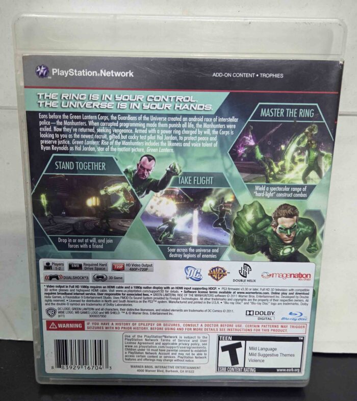 Green Lantern Rise of the Manhunters | PS3 - Imagen 3
