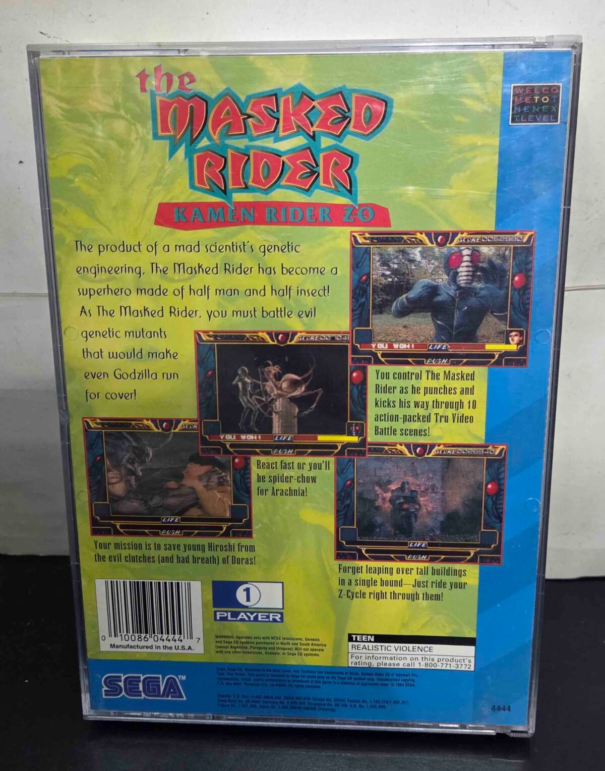 Masked Rider Original The Masked Rider Kamen Rider ZO | Sega CD Original – Museum Games