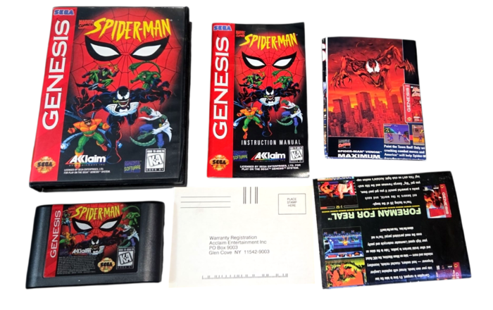 Spider-Man Animated Series Sega Genesis Original Completo + Folleterias