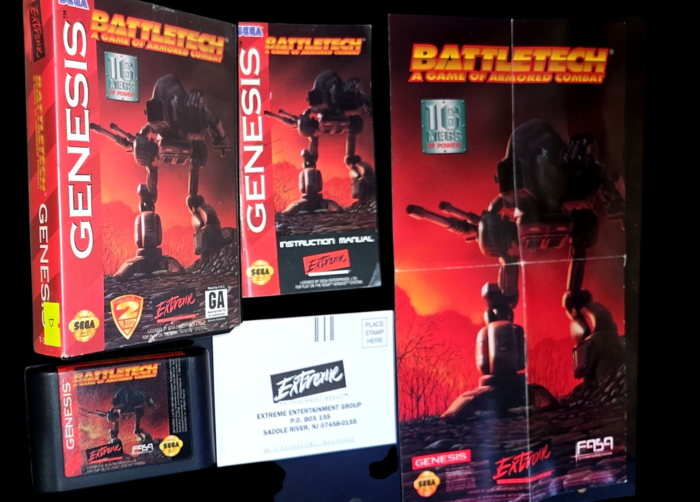 Battletech + Poster Original Sega Genesis Americano Completo